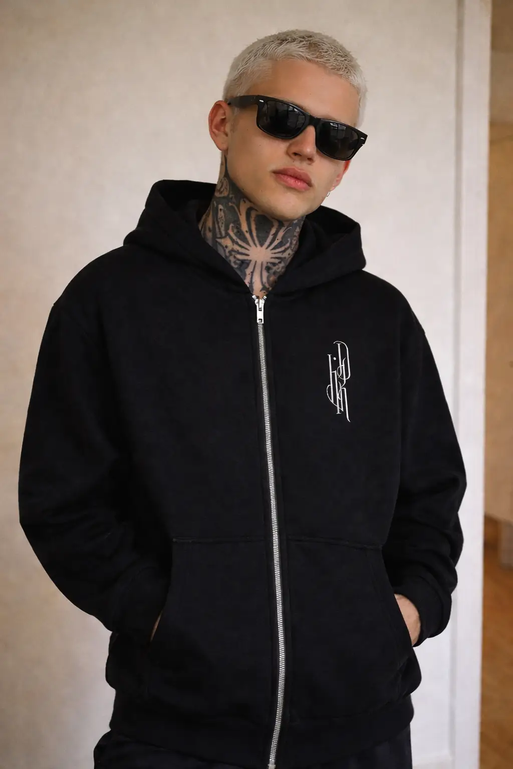 Sweat à capuche zippé LINKED