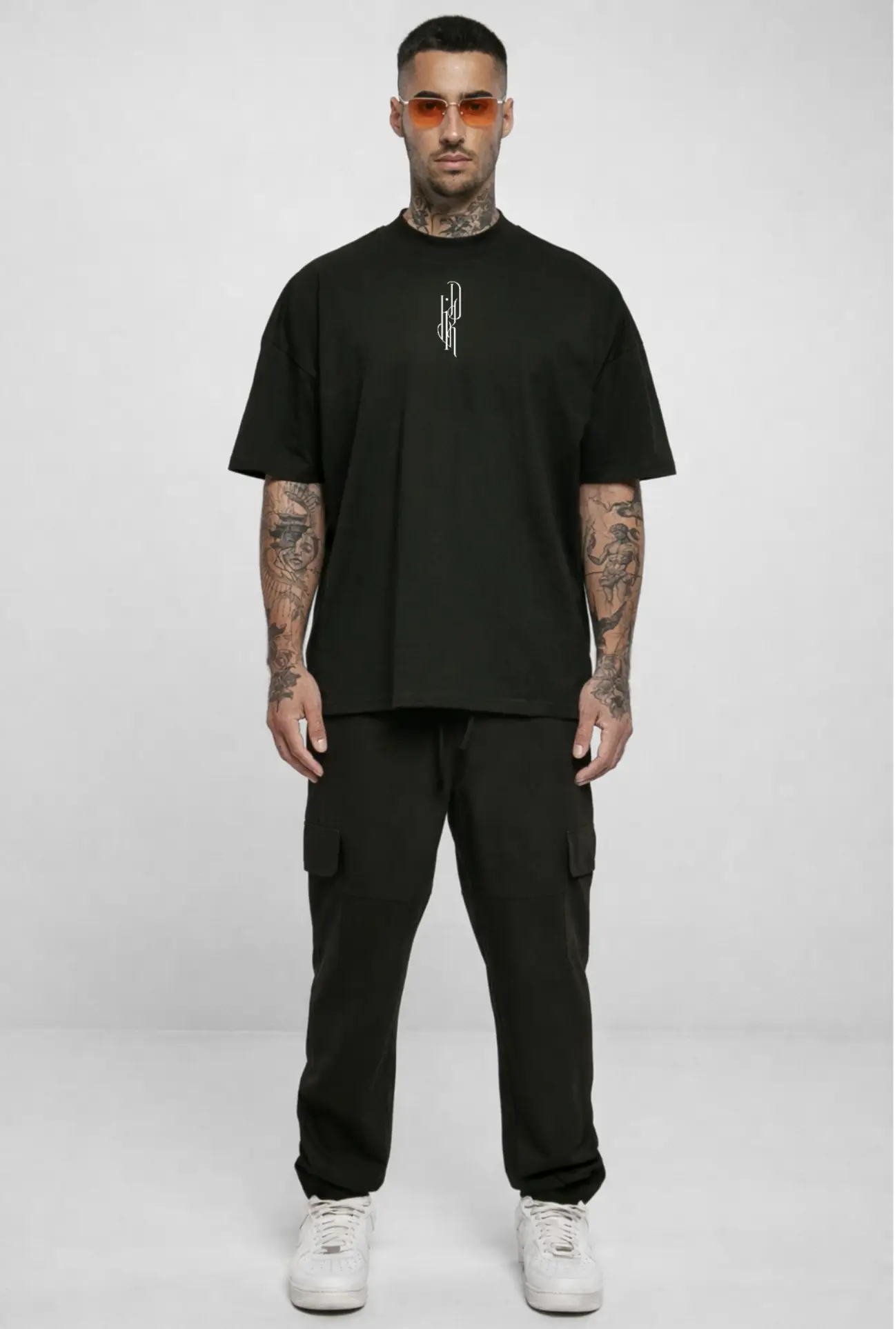T-shirt oversize à col mock neck LINKED